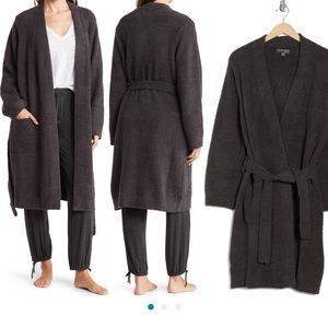 Barefoot dreams cozy chic classic short robe-M